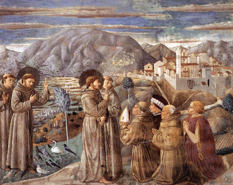 Scenes from the Life of St Francis (Scene 7, south wall) dfg, GOZZOLI, Benozzo